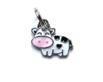 Cute Cow Charm / Farm Animal Charms Pendant Vintage Nostalgia Retro Kawaii Cartoon Love Highland Fresian Moo