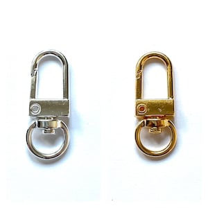 Drehender Karabinerverschluss / silberfarbener goldener Clipverschluss