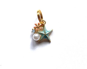 Starfish Pearl Charm