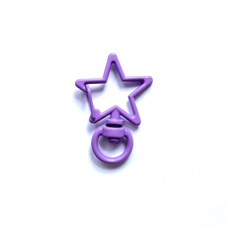 Coloured Rotating Star Lobster Clasp / Trigger Clips Buckle Buckles Clasps image 3