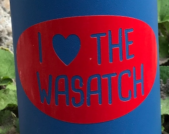 I Heart the Wasatch Utah Vinyl Sticker