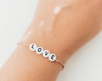 Bracelet prénom | Bracelet de lettres bracelet avec nom | Bracelet personnalisé | Bracelet familial | Bracelet d'amitié | Bracelet de demoiselle d'honneur