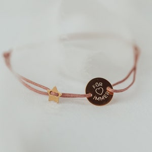 Engraved bracelet star | Name bracelet | Bracelet with name | Bracelet personalized | Family bracelet | Friendship bracelet | Maid of honor bracelet