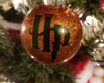 Harry Potter Glitter Christmas Ornament Bundle Set of 5