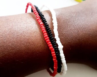 Stretch bead bracelet| African anklet |traditional anklet |Custom made  Bracelet