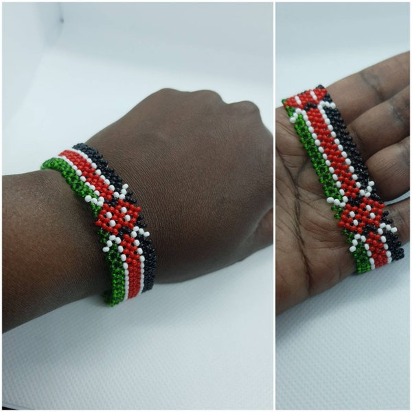 Kenyan Flag Bracelet