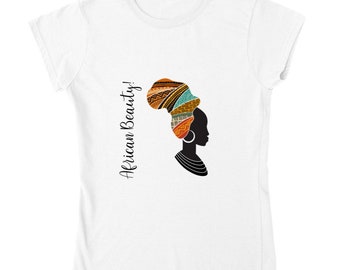 African Beauty T-Shirt | Womens T-shirt | Crew neck Tees
