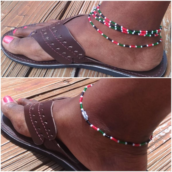 Patriotic Anklet | Flag Anklet | National Flag Anklet | Kenya | Libya | Sudan | Kuwait | Iraq | Afghanistan