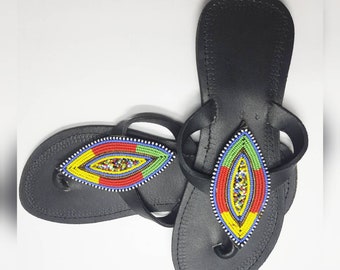 Summer Beaded Sandals, Maasai Sandals