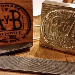 USA Made -- Customized Wood Branding Iron  -- Made in Trenton, Ohio USA -- Free Shipping