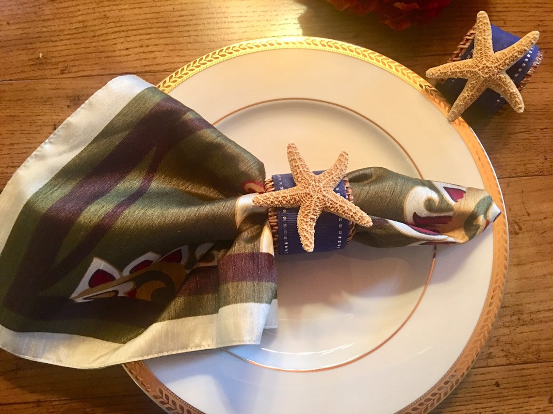 nautical napkins and holders for kitchen table