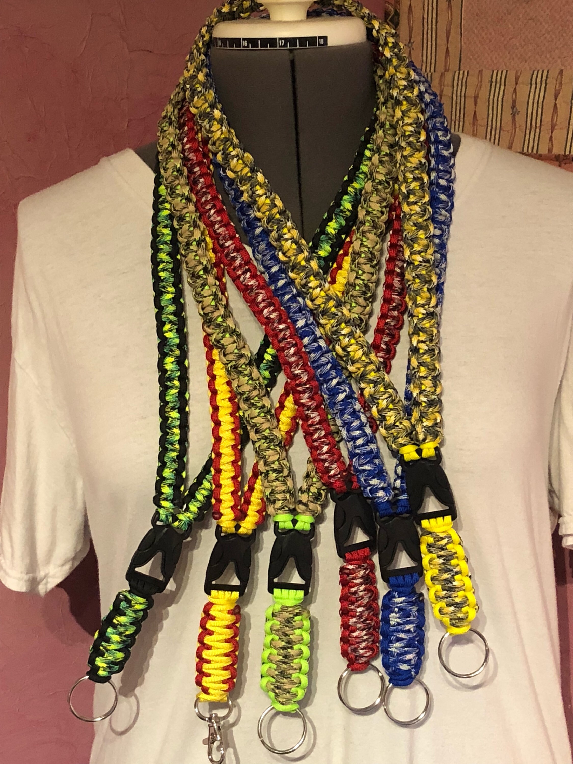 Custom Paracord Lanyard Etsy