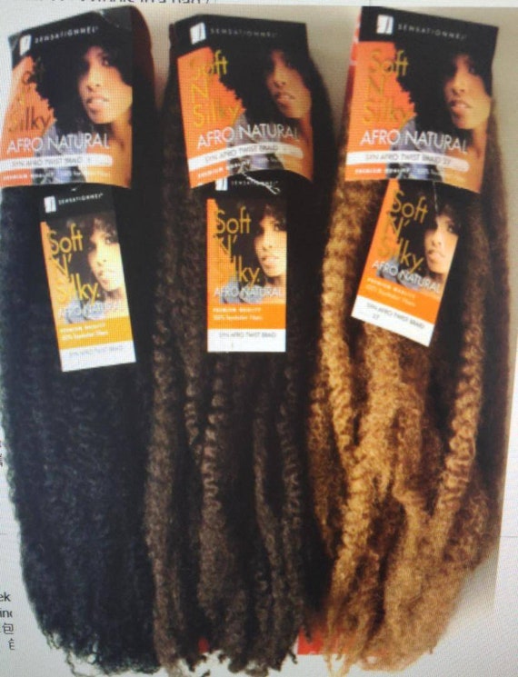 Lot 3 Soft N Silky Afro Twist Braids Etsy