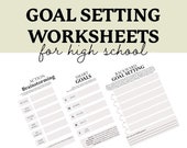 SMART Goal Setting Worksheets for High School (PDF)