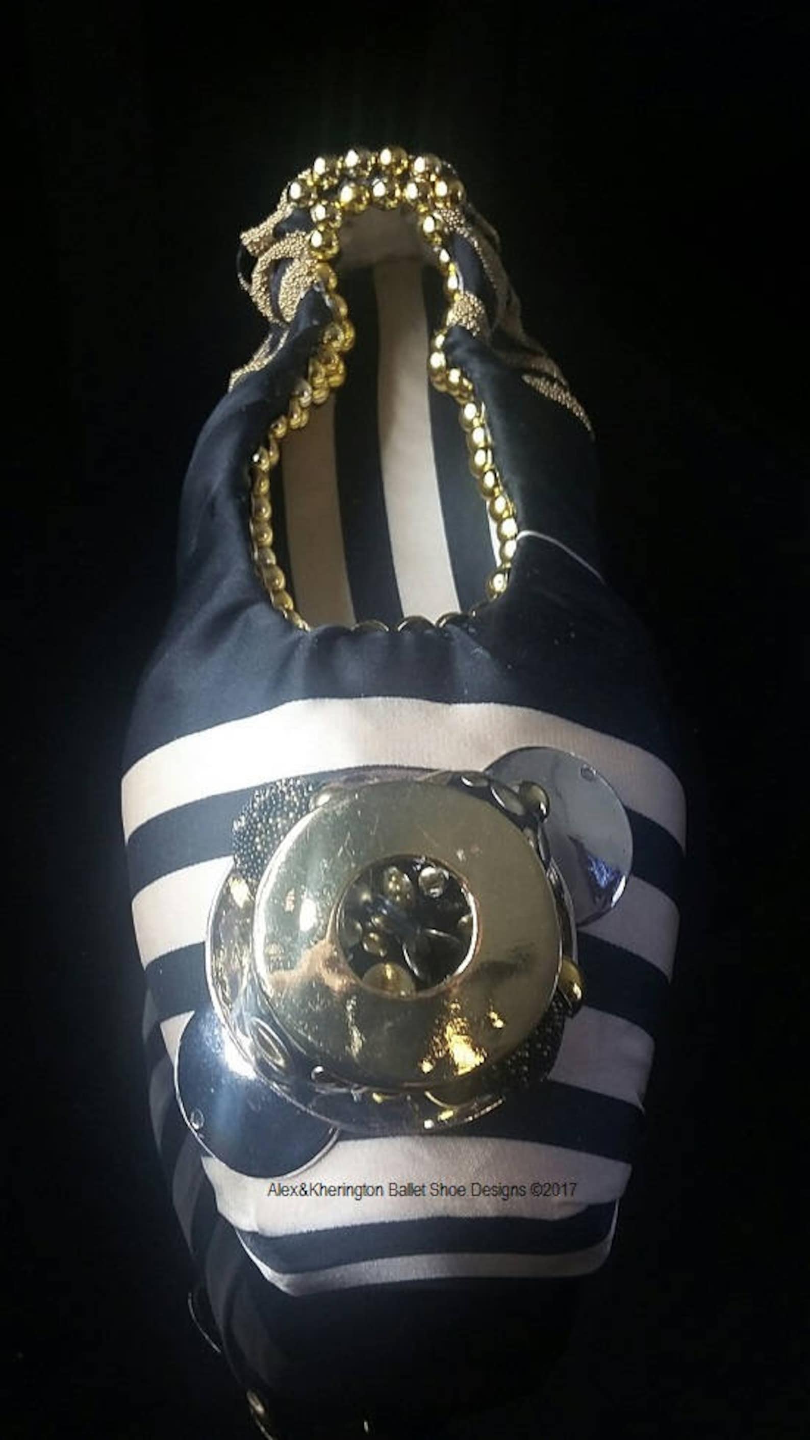 metal - alex & kherington ballet shoe designs, decorated pointe shoes