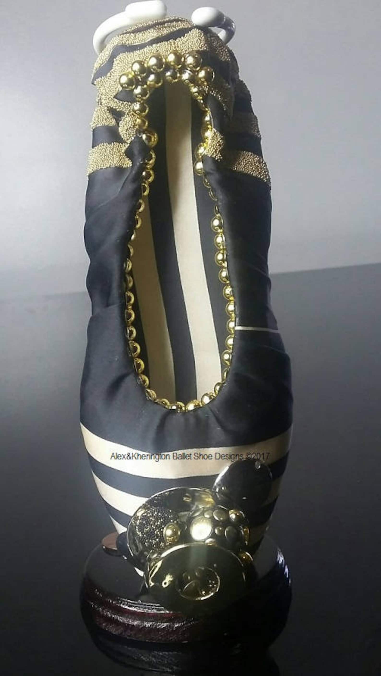 metal - alex & kherington ballet shoe designs, decorated pointe shoes