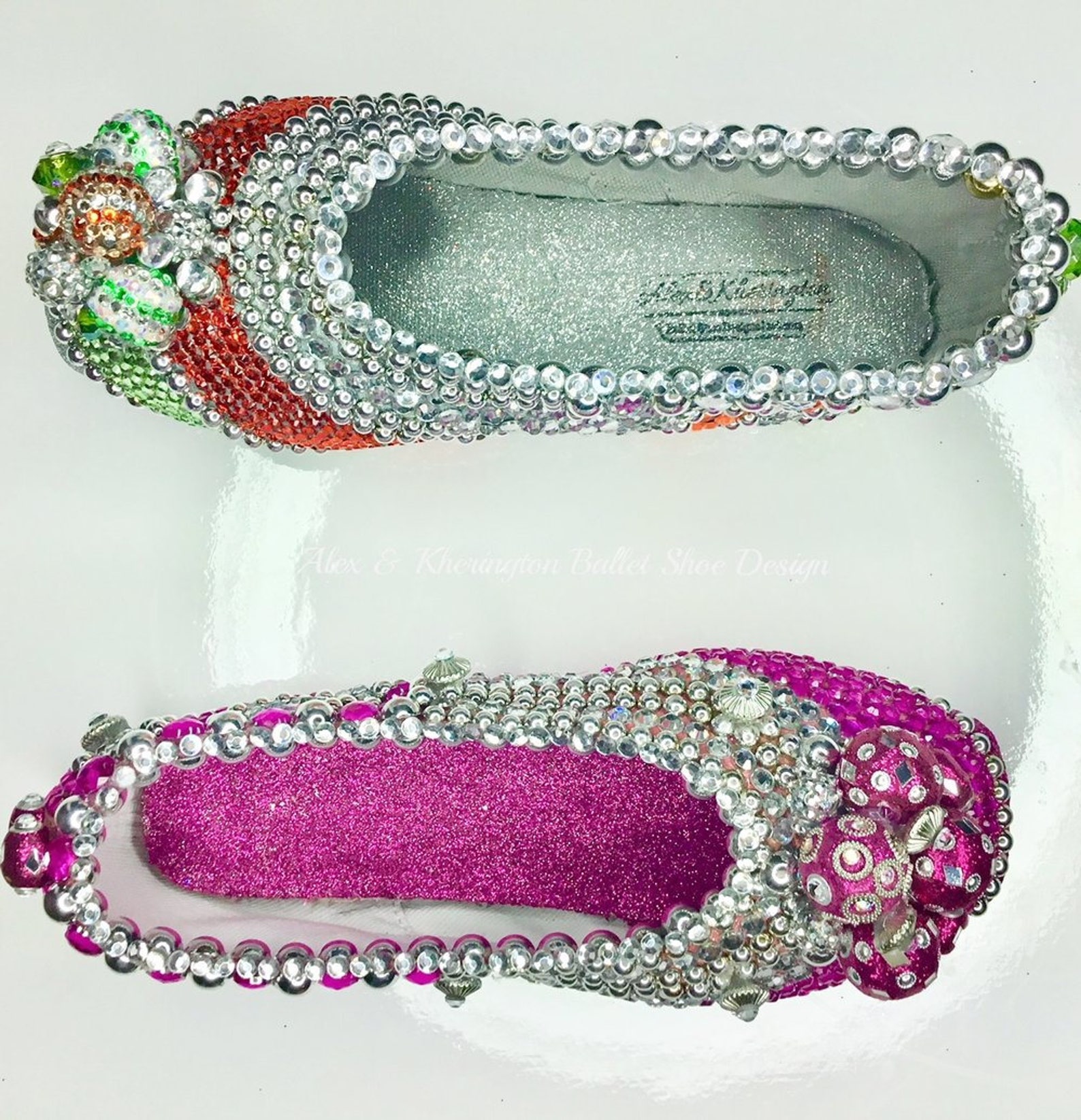 grand jeté - alex & kherington ballet shoe design, pointe shoe design, decorated pointe shoes