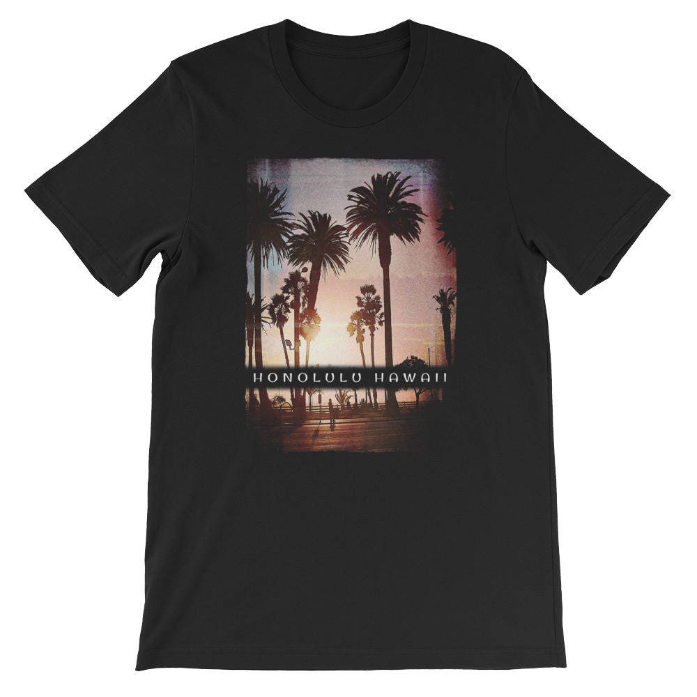 Honolulu ShortSleeve Unisex TShirt. Hawaiian Islands Tee For Etsy