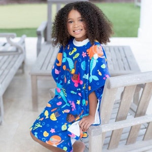 Wearable Towel Poncho Kids Pullover Beach Towel for Kids Beach Coverup Girls Changing Towel Surf Poncho Pool Towel Dinosaur Theme Towel Gift Etsy