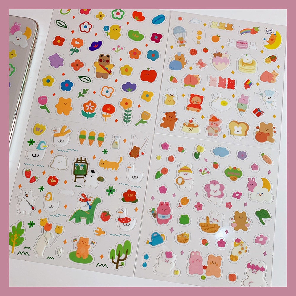 Cute Deco Sticker sheet Cute Etsy