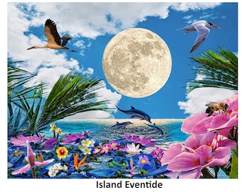 Matte Leinwand, Gestreckt, 3,5 cm, "Island Eventide"