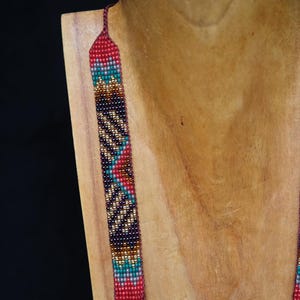 Inga Beaded Necklace: Colombian Boho Chic Sun Symbol 画像 18
