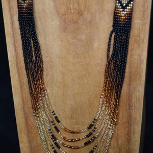 Inga Beaded Necklace: Colombian Boho Chic Sun Symbol 画像 16