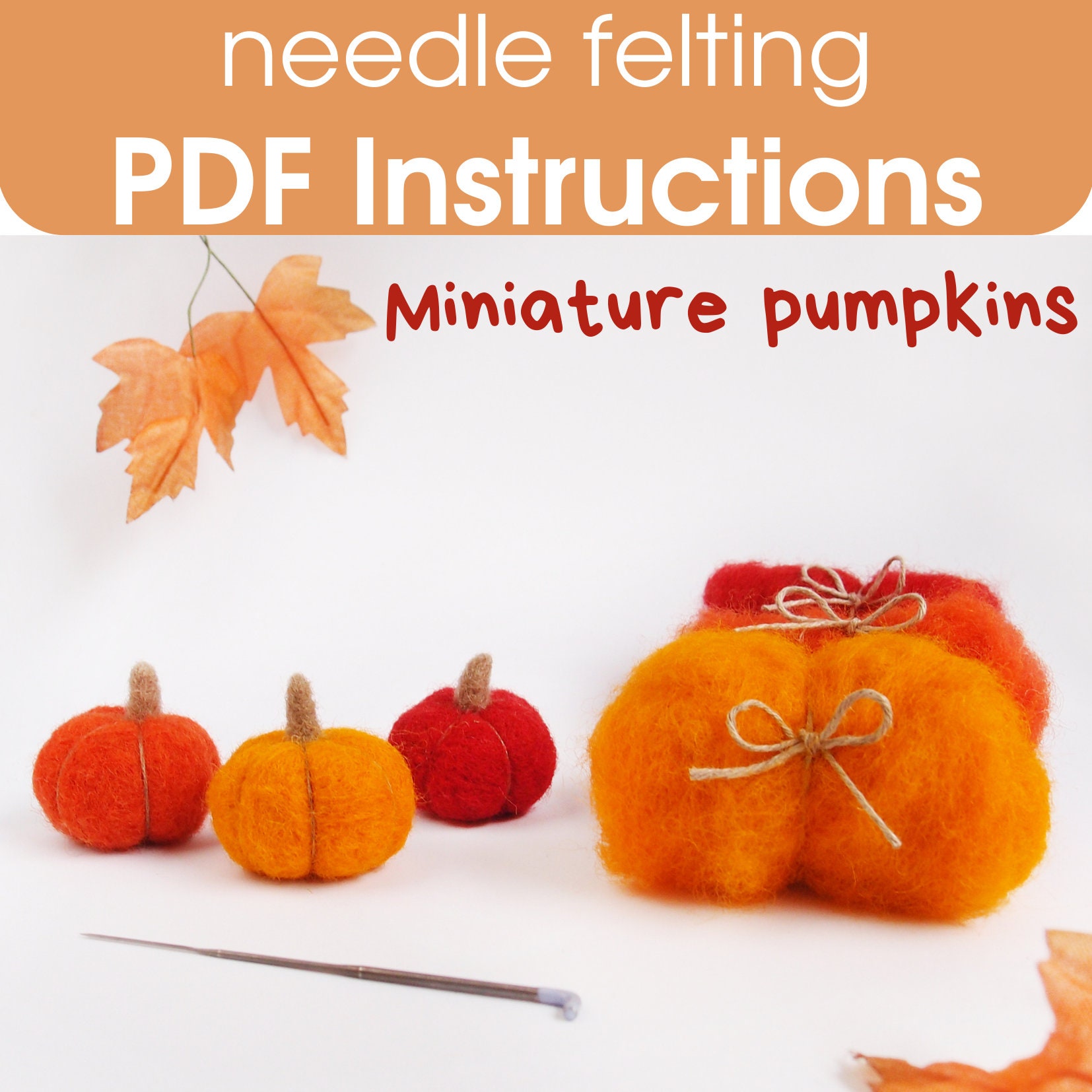 Needle Felting PDF Instructions Felting Tutorial Miniature Etsy