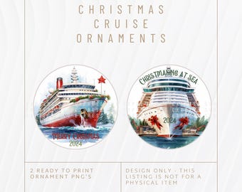 Christmas Cruise Ornament | PNG | Sublimation File