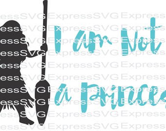 I am Not a princess MOANA digital file, svg, cdr, eps, png