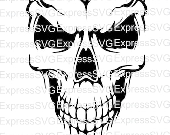 Skull digital file, svg, cdr, eps, png