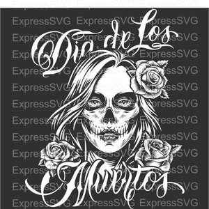 Dia De Los Muertos Sugar Skull Girl  | SVG