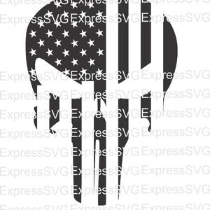 Punisher Flag digital file, svg, cdr, eps, png