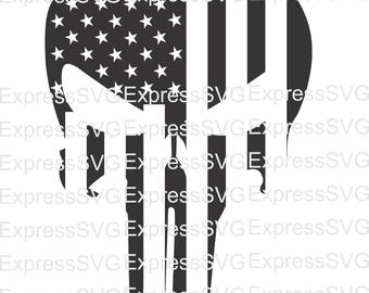 Punisher Flag digital file, svg, cdr, eps, png