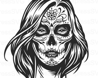 Sugar Skull Girl  | SVG