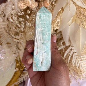 Blue Aragonite Point, Blue Aragonite Point, Blue Aragonite Crystal, 180 grams image 8