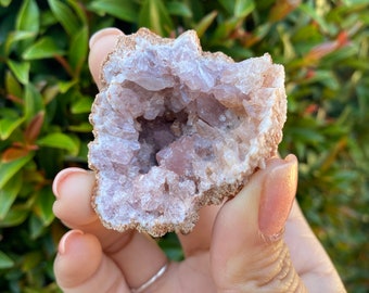 Pink Amethyst Geode, Raw Pink Amethyst Crystal from Argentina, Amethyst Crystals