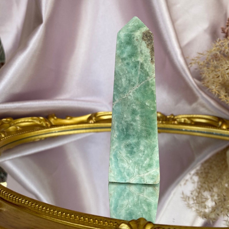 Blue Aragonite Point, Blue Aragonite Point, Blue Aragonite Crystal, 180 grams image 4