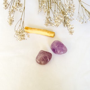 Natural Amethyst Palm Stone, Polished Amethyst Crystal, Brazilian Amethyst Crystals, Large Tumbled Amethyst Stones, Purple Amethyst Crystals