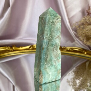 Blue Aragonite Point, Blue Aragonite Point, Blue Aragonite Crystal, 180 grams image 2