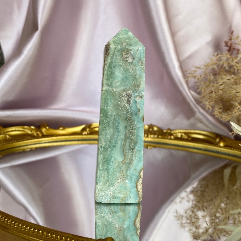 Blue Aragonite Point, Blue Aragonite Point, Blue Aragonite Crystal, 180 grams image 9