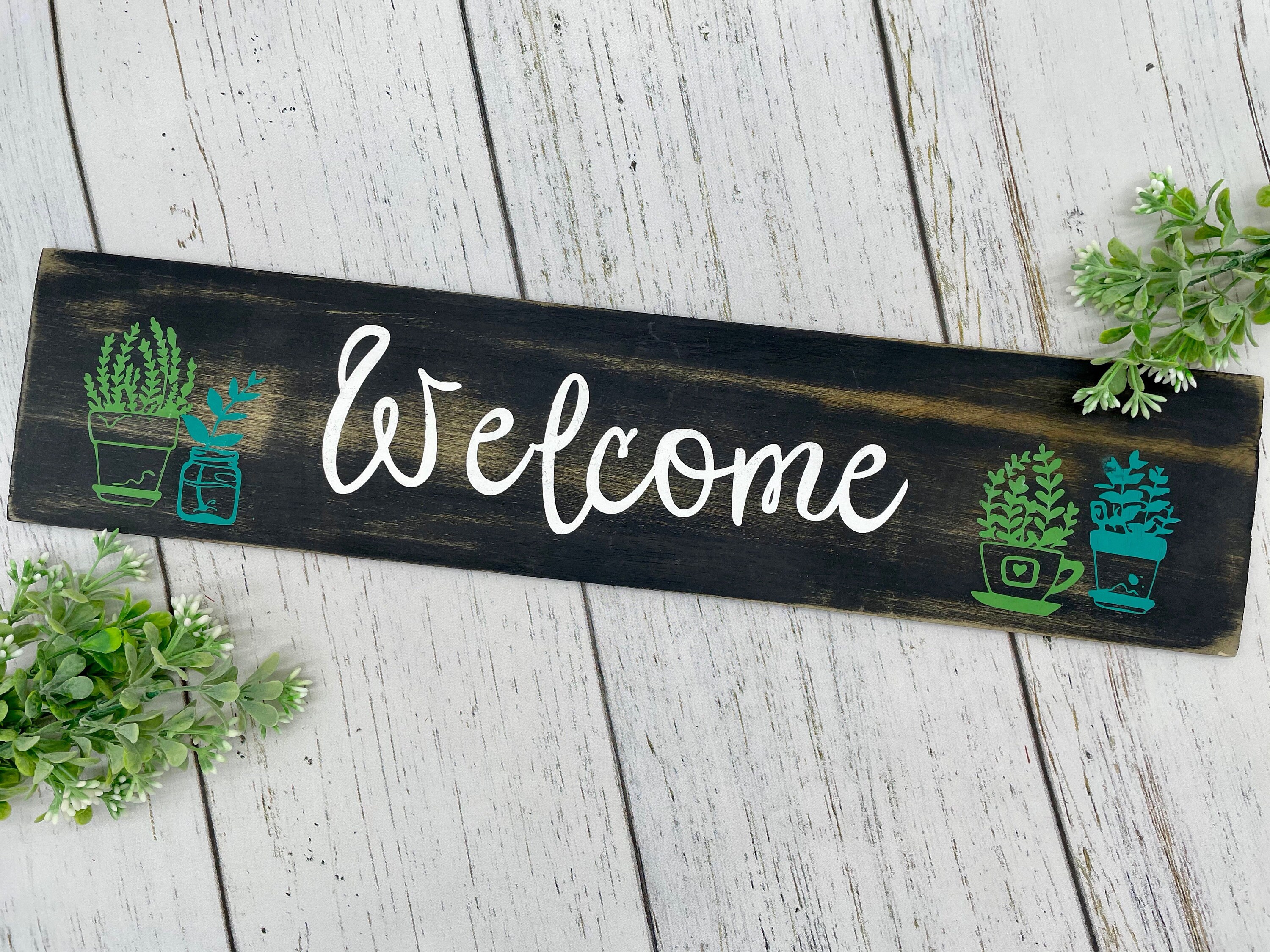 Potted Plant sign Etsy