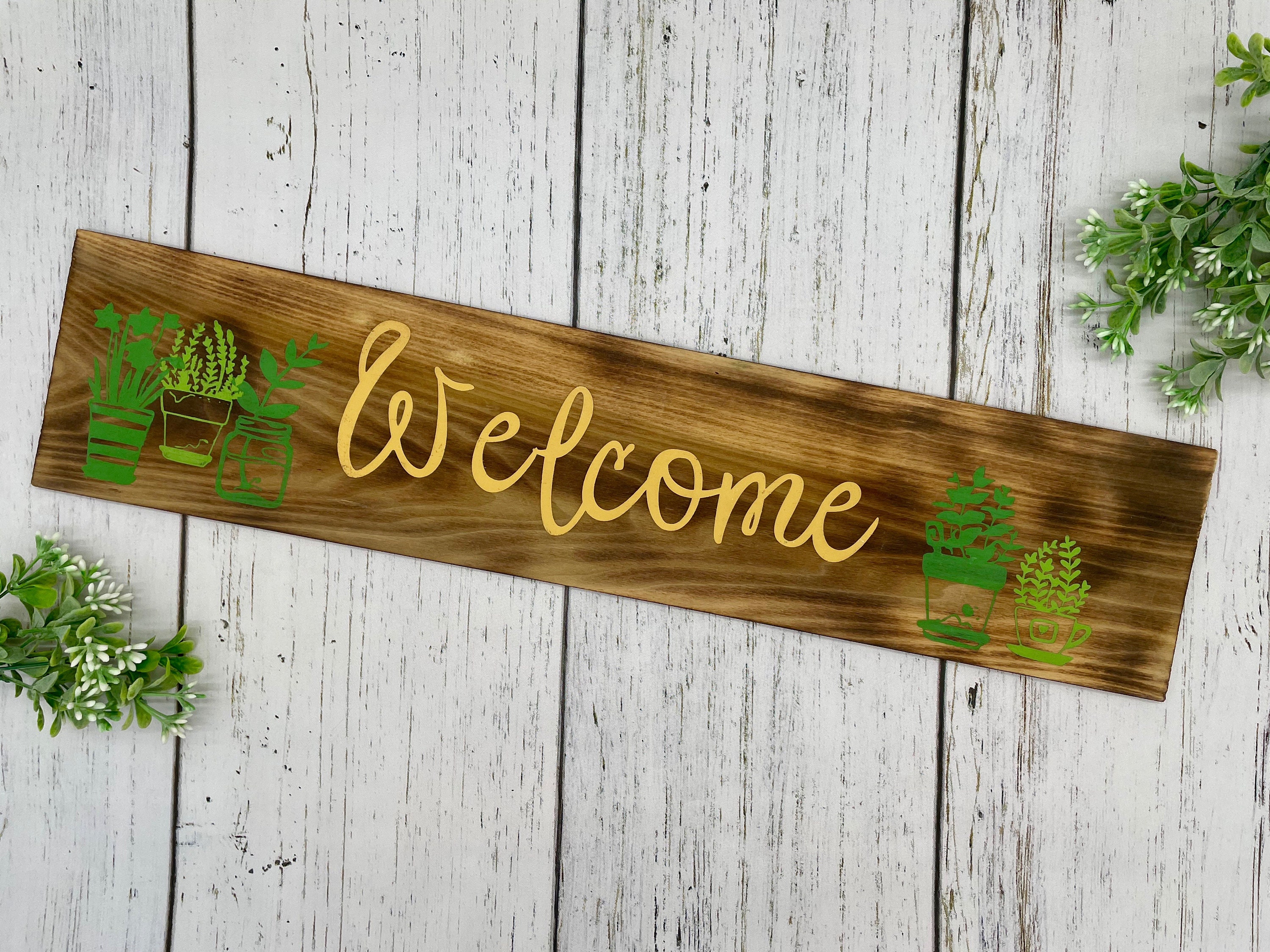 Potted Plant sign Etsy