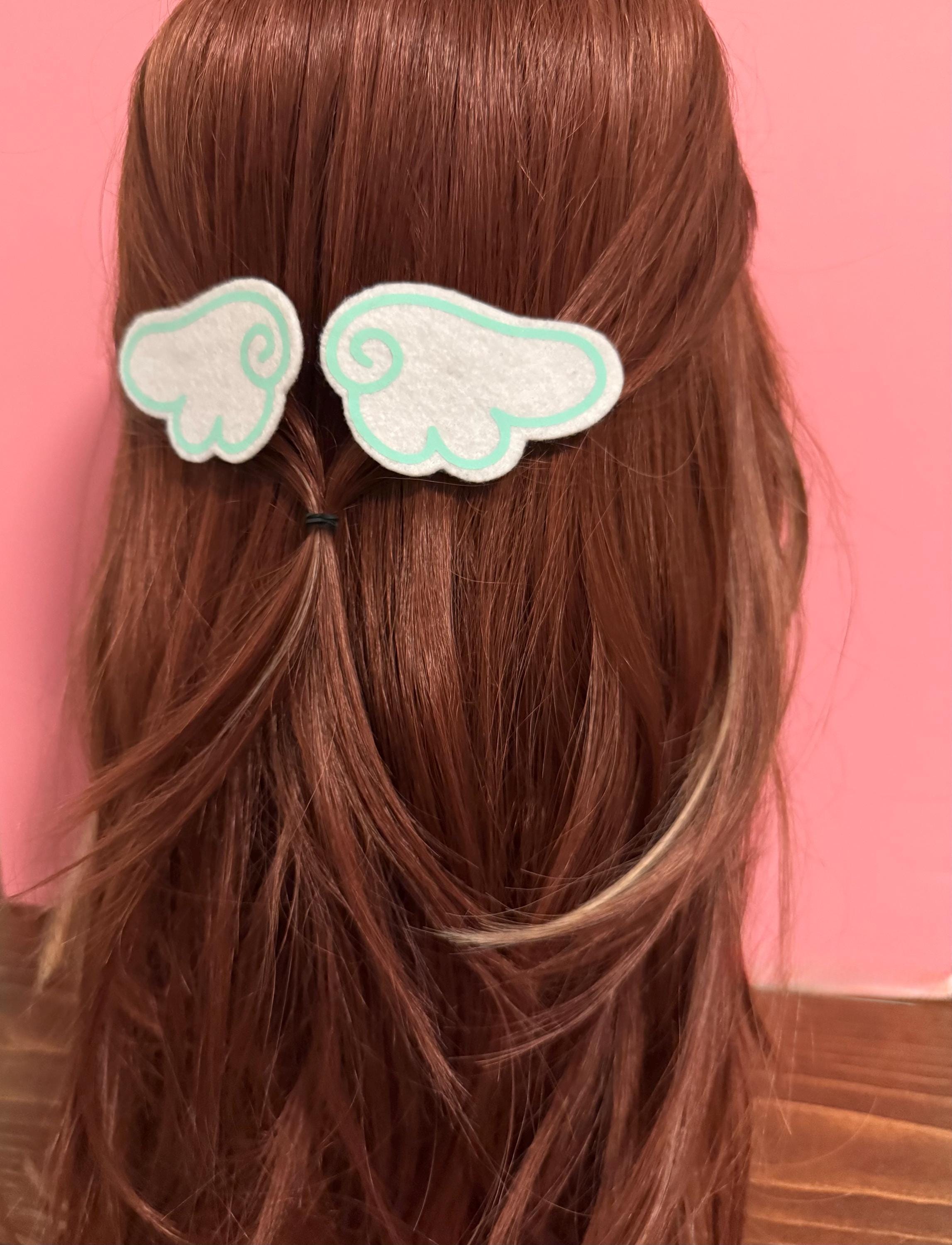 NWOT One Angel\'s Wing Handmade Hair Clip Angel Wings Hair Clip – Aura main image 3