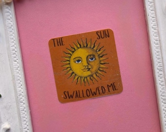 Sticker soleil inspiré de la bande de la mâchoire du tigre imperméable à l'eau
