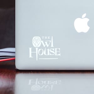 Calcomanía del logotipo de la casa del búho