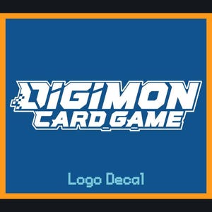 Calcomanía con el logotipo del juego de cartas Digimon