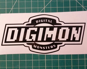 Adesivo com o logotipo de Digimon