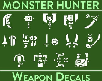 Decalcomanie per armi di Monster Hunter
