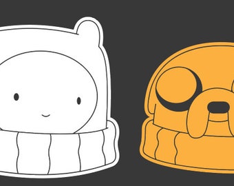 Adesivos para suéteres Fin e Jake